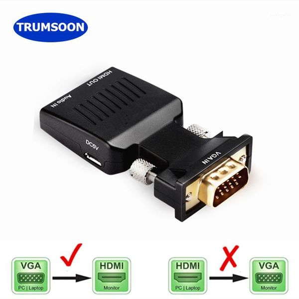audio cables & connectors trumsoon vga to adapter with power line vga2 720/1080p for hdtv pc monitor projector lap ps4 dvd1
audio cables & connectors trumsoon vga to adapter with power line vga2 720/1080p for hdtv pc monitor projector lap ps4 dvd1