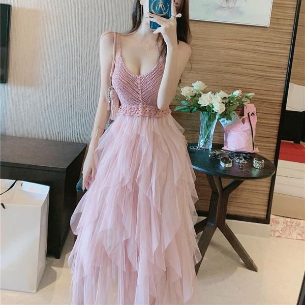 casual dresses women cascading ruffles knitting mesh patchwork princess party dress 2021 summer sweet girl backless v-neck long, Black;gray
casual dresses women cascading ruffles knitting mesh patchwork princess party dress 2021 summer sweet girl backless v-neck long, Black;gray
