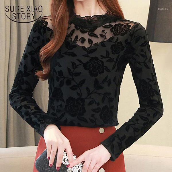 2019 new velvet turtleneck lace shirt floral mesh long sleeve fashion women lace blouse autumn plus size ladies 4xl 7763 501, White
2019 new velvet turtleneck lace shirt floral mesh long sleeve fashion women lace blouse autumn plus size ladies 4xl 7763 501, White