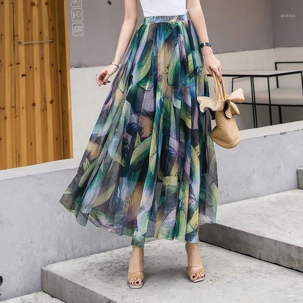 skirts 2021 summer woman chiffon long skirt korean edition elastic high waist floral print maxi bohemian style beach boho1, Black
skirts 2021 summer woman chiffon long skirt korean edition elastic high waist floral print maxi bohemian style beach boho1, Black