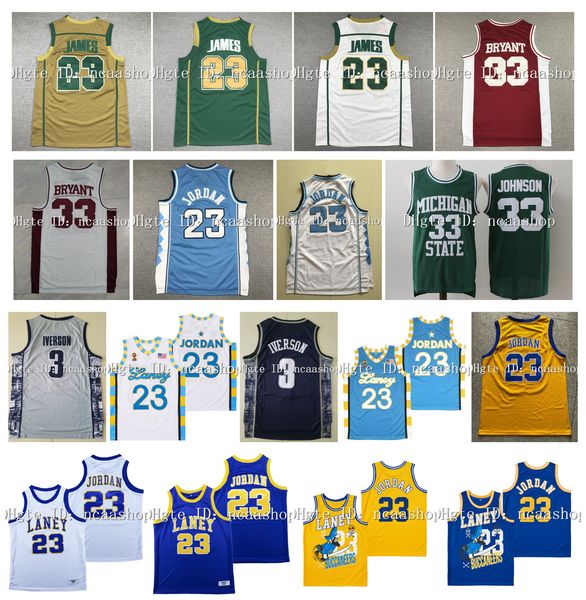 23 james high school college basketball jerseys irish st. vincent mary 33 bryant lower merion north carolina allen 3 iverson michael laney 3, Black
23 james high school college basketball jerseys irish st. vincent mary 33 bryant lower merion north carolina allen 3 iverson michael laney 3, Black
