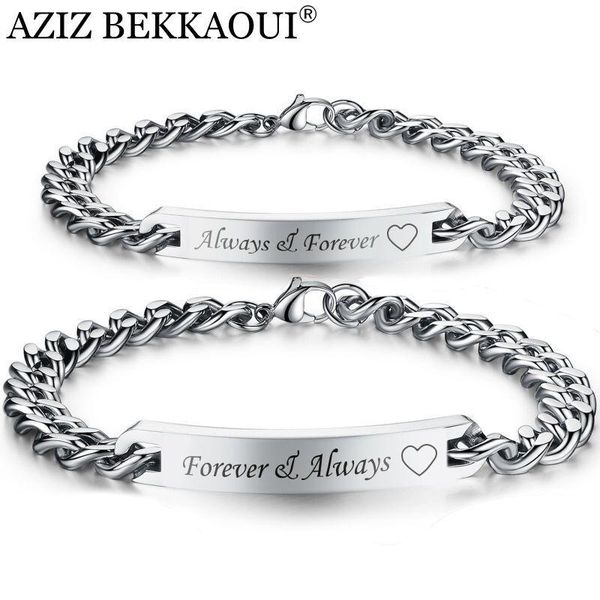 charm bracelets drop couple always & forever named for women men matching couples diy jewelry link chain, Golden;silver
charm bracelets drop couple always & forever named for women men matching couples diy jewelry link chain, Golden;silver