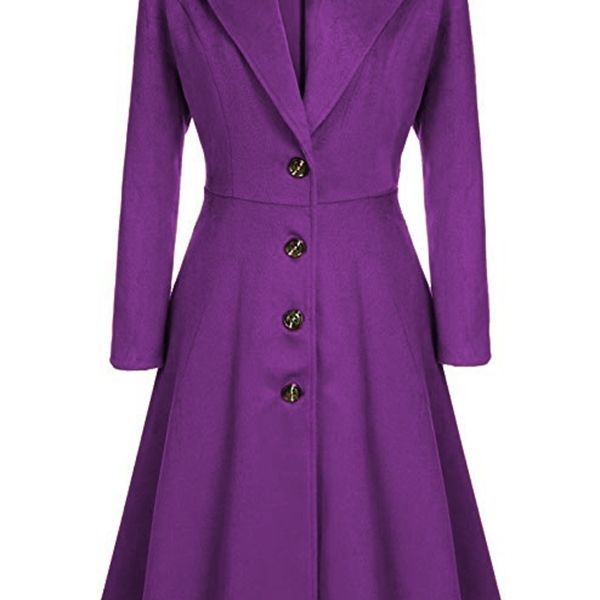 women winter long sleeve pleated extra long girl purple blend coat vogue casual woolen windbreaker ladies oversized overcoat 3xl y1120, Black
women winter long sleeve pleated extra long girl purple blend coat vogue casual woolen windbreaker ladies oversized overcoat 3xl y1120, Black
