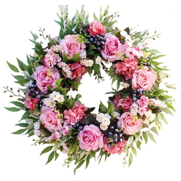 decorative flowers & wreaths 55cm rose wreath, large rustic farmhouse artificial flower faux floral wreath for front door window wedding o1
decorative flowers & wreaths 55cm rose wreath, large rustic farmhouse artificial flower faux floral wreath for front door window wedding o1