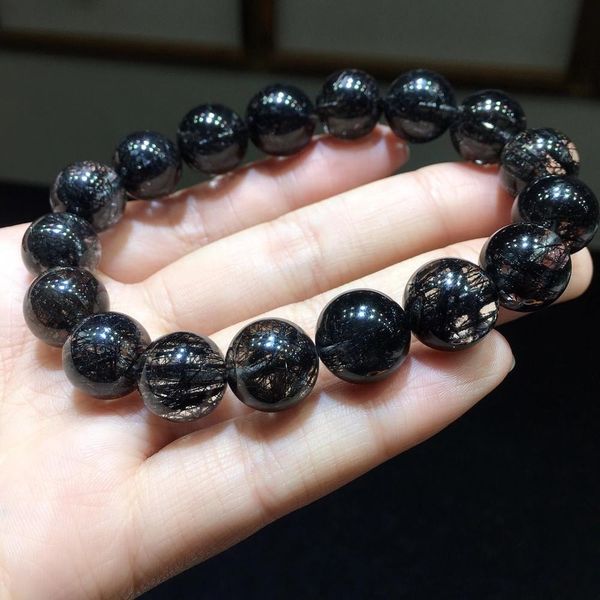 black 13.2mm natural rutilated quartz bracelet light round male crystal beads certified wmj3
black 13.2mm natural rutilated quartz bracelet light round male crystal beads certified wmj3