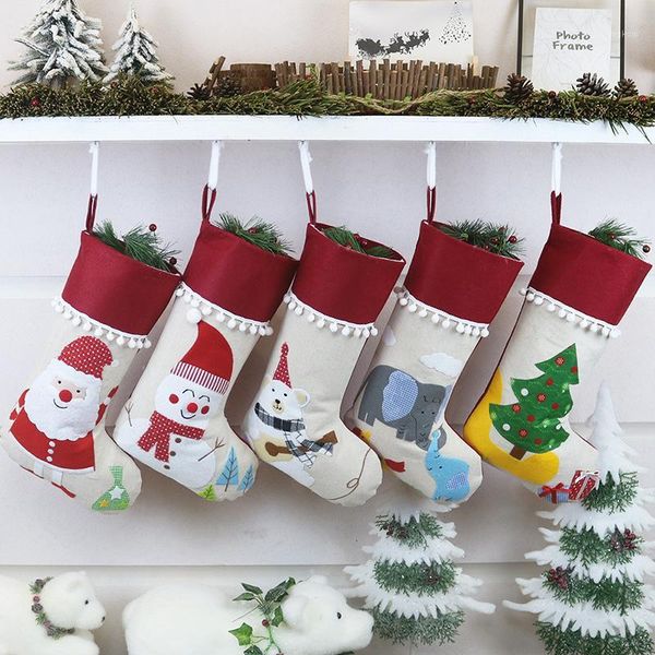 christmas stockings decoration kids gift storage candy sock bag pocket fireplace xmas tree ornaments festival home decor1
christmas stockings decoration kids gift storage candy sock bag pocket fireplace xmas tree ornaments festival home decor1