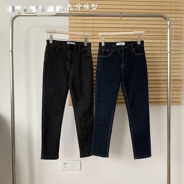 smoky grey jeans women's 2020 new autumn / winter straight tube and slim leg capris, Blue
smoky grey jeans women's 2020 new autumn / winter straight tube and slim leg capris, Blue