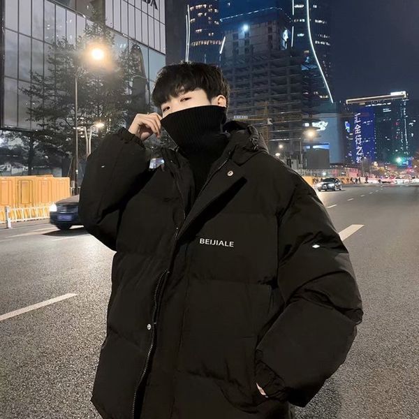 suitable for men's cloth thickened in winter ins korean fashion cotton padded hooded down et loose face, Black
suitable for men's cloth thickened in winter ins korean fashion cotton padded hooded down et loose face, Black