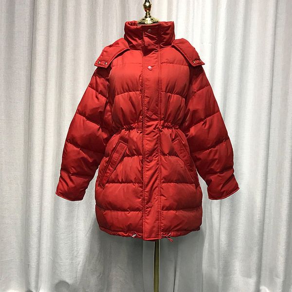 2021 new winter large 90% white thick coat female parka loose with hood down jacket gkg6, Black
2021 new winter large 90% white thick coat female parka loose with hood down jacket gkg6, Black