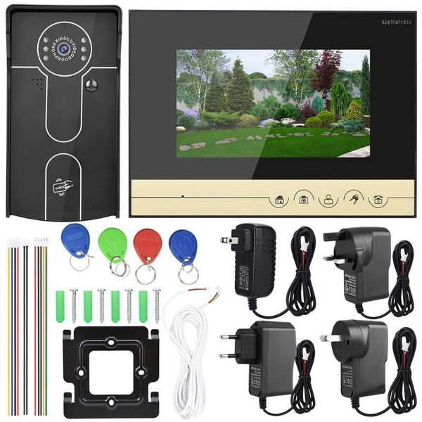 7 inch 5v/1a hd doorbell camera visual video intercom door phone system house rfid id card eu plug, us plug, uk au plug eu1
7 inch 5v/1a hd doorbell camera visual video intercom door phone system house rfid id card eu plug, us plug, uk au plug eu1