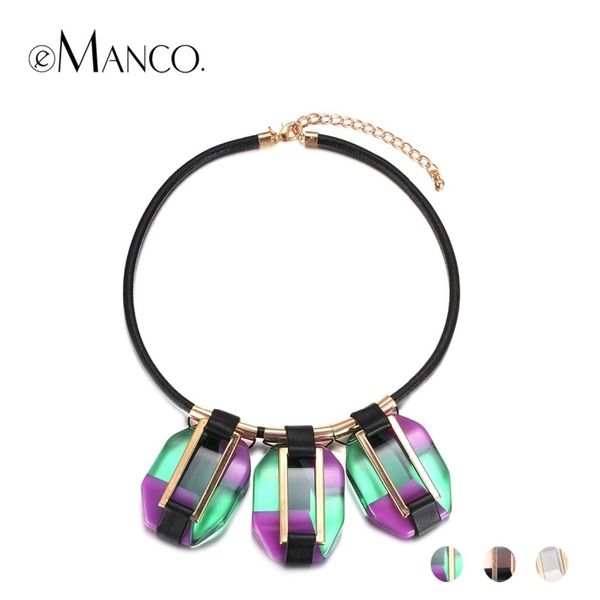 emanco fashion vintage 3 color goemetric statement choker necklace & pendant women resin rope accessories jewelry y200323, Silver
emanco fashion vintage 3 color goemetric statement choker necklace & pendant women resin rope accessories jewelry y200323, Silver