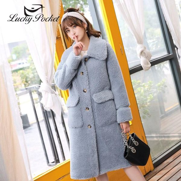 women's fur & faux women winter long turn-down collar blue lamb coat ladies fashion sweet slim thick wool female warm loose plush ml7, Black
women's fur & faux women winter long turn-down collar blue lamb coat ladies fashion sweet slim thick wool female warm loose plush ml7, Black