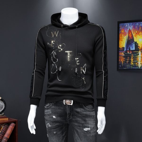rhinestone round neck sweater men's print tide brand trend autumn 2020 new men's long sleeve clothes, Black
rhinestone round neck sweater men's print tide brand trend autumn 2020 new men's long sleeve clothes, Black