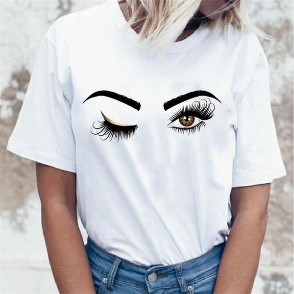 eyelashes eye print t shirt women short sleeve o neck loose tshirt 2020 summer women tee shirt mujer, White
eyelashes eye print t shirt women short sleeve o neck loose tshirt 2020 summer women tee shirt mujer, White