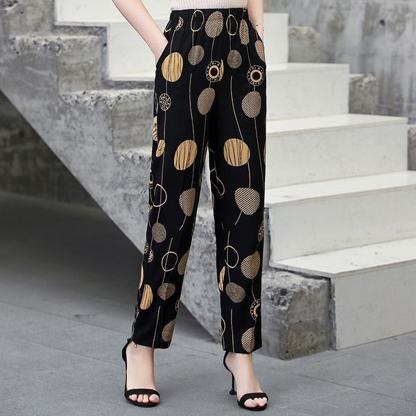 summer women harem pants casual plus size xl-5xl high waist pencil pants printed elastic waist middle aged women trousers 201031, Black;white
summer women harem pants casual plus size xl-5xl high waist pencil pants printed elastic waist middle aged women trousers 201031, Black;white