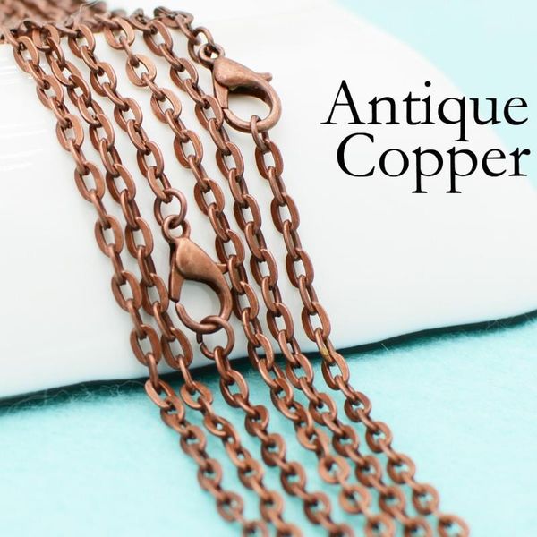 chains 50 pcs- 18/24/30 inch antique copper chain necklace, cable chain, rolo anti necklace1, Silver
chains 50 pcs- 18/24/30 inch antique copper chain necklace, cable chain, rolo anti necklace1, Silver
