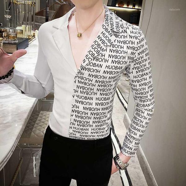 luxury letter print shirt men's 2020 spring long sleeve men's casual shirt street clothing slim nightclub dress tuxedo 3xl1, White;black
luxury letter print shirt men's 2020 spring long sleeve men's casual shirt street clothing slim nightclub dress tuxedo 3xl1, White;black
