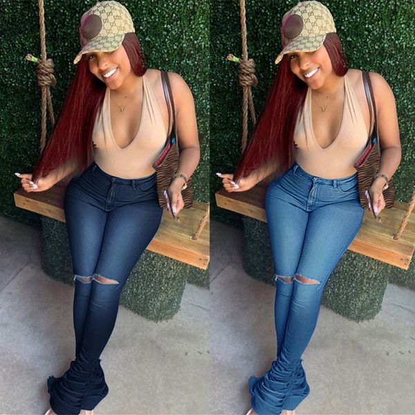 women streetwear ruched ripped jeans blue high waist stacked denim pants autumn stretch skinny pockets boyfriend trousers
women streetwear ruched ripped jeans blue high waist stacked denim pants autumn stretch skinny pockets boyfriend trousers