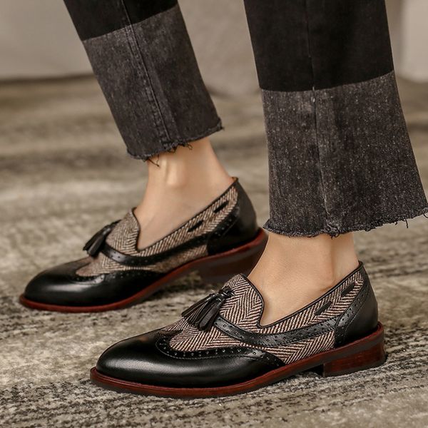 2020 new handcrafted casual shoes slip in vintage female bullock genuine leather oxford women's moccasins fx32, Black
2020 new handcrafted casual shoes slip in vintage female bullock genuine leather oxford women's moccasins fx32, Black