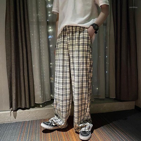 korean plaid pants men's fashion hit color retro casual pants men streetwear wild loose drawstring straight trousers mens s-3xl1, Black
korean plaid pants men's fashion hit color retro casual pants men streetwear wild loose drawstring straight trousers mens s-3xl1, Black
