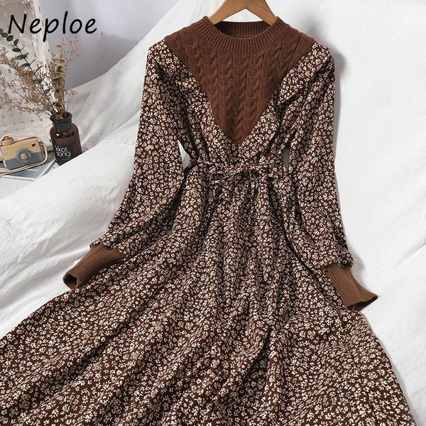 neploe slim waist drawstring knitted patchwork dresses autumn sweet chic flower print women dress o-neck pullover vestidos1, Black;gray
neploe slim waist drawstring knitted patchwork dresses autumn sweet chic flower print women dress o-neck pullover vestidos1, Black;gray