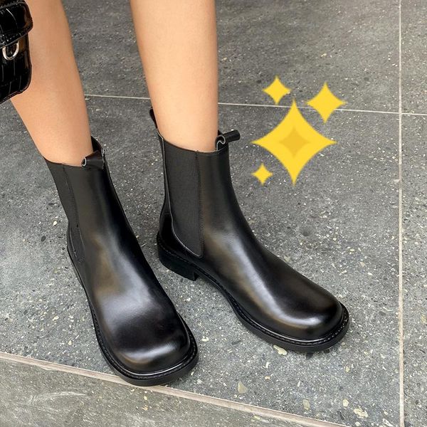 elegant retro genuine leather women winter boots elastic band square toe thick low heels pumps working party shoes woman, Black
elegant retro genuine leather women winter boots elastic band square toe thick low heels pumps working party shoes woman, Black
