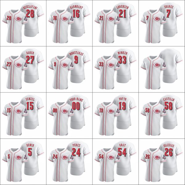 cincinnati reds 7 eugenio suarez 27 trevor bauer 5 johnny bench 19 joey votto men women youth custom white 2020 authentic jersey, Black
cincinnati reds 7 eugenio suarez 27 trevor bauer 5 johnny bench 19 joey votto men women youth custom white 2020 authentic jersey, Black