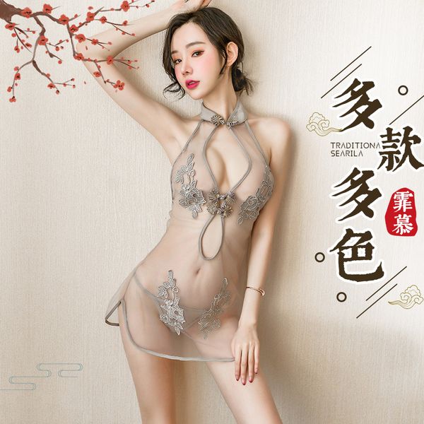 underwear uniform temptation bed cheongsam dress small chest passion pajama suit brothel super coquette, Red;black
underwear uniform temptation bed cheongsam dress small chest passion pajama suit brothel super coquette, Red;black
