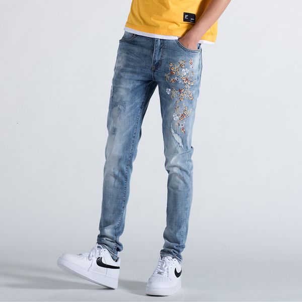 2021 springs brim trousers quality fashion jeans denim pants color clara embroidered stretch skins from men 5mm1, Blue
2021 springs brim trousers quality fashion jeans denim pants color clara embroidered stretch skins from men 5mm1, Blue