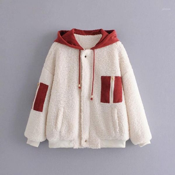 2020 women autumn winter thick lamb hooded coat female casual fashion loose lamb fluffy cozy jacket1, Black
2020 women autumn winter thick lamb hooded coat female casual fashion loose lamb fluffy cozy jacket1, Black