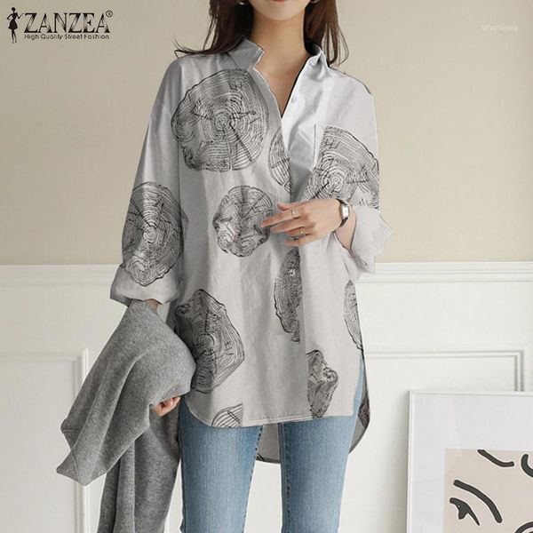 spring blouse women long sleeve printed office 2020 zanzea vintage buttons long blouse female shirts plus size1, White
spring blouse women long sleeve printed office 2020 zanzea vintage buttons long blouse female shirts plus size1, White