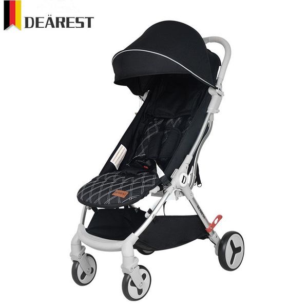 strollers# dearest furture baby stroller can sit and lie super lightweight folding cart four-wheel absorber