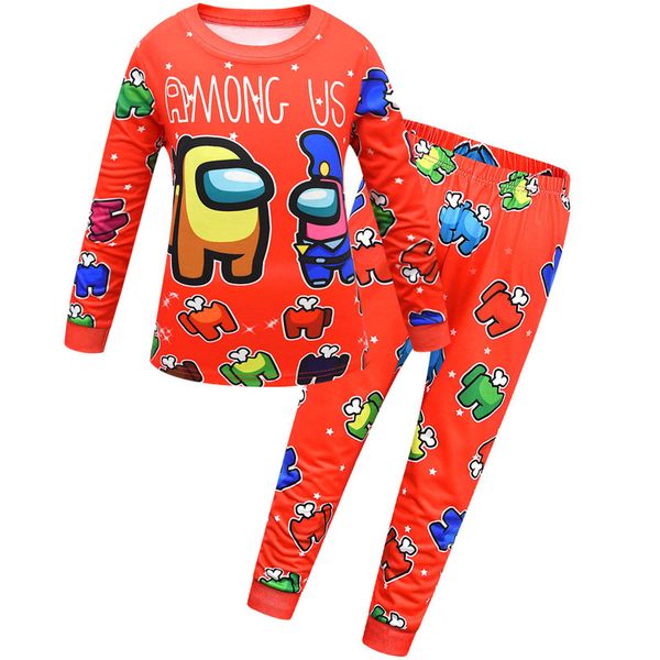 new among us game pajamas sets children kids cartoon cute long sleeve t-shirt pants outfit junior boy two piece clothing sleepwear cz122104, Blue;red
new among us game pajamas sets children kids cartoon cute long sleeve t-shirt pants outfit junior boy two piece clothing sleepwear cz122104, Blue;red