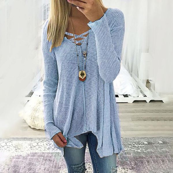 new womens sweater autumn winter sweters women invierno solid color pullover v neck v neck irregular fashion knitting sweater, White;black
new womens sweater autumn winter sweters women invierno solid color pullover v neck v neck irregular fashion knitting sweater, White;black