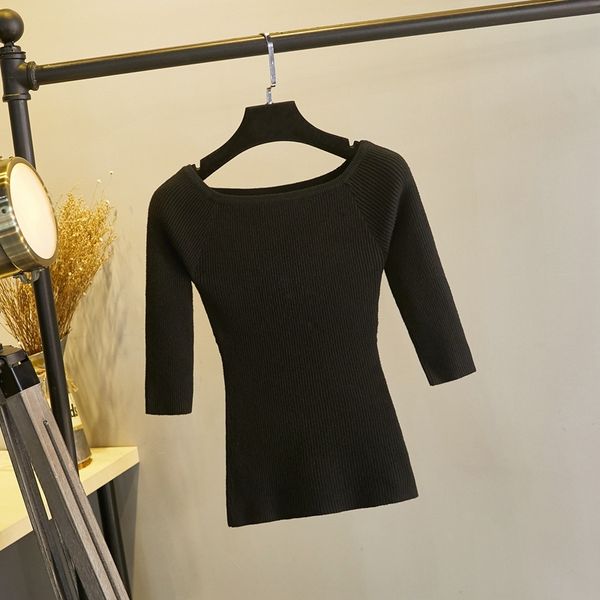 2021 new off shoulder half sleeve women sweater spring autumn pullovers soft female jumper knitted crop mujer jersey 05by, White;black 
2021 new off shoulder half sleeve women sweater spring autumn pullovers soft female jumper knitted crop mujer jersey 05by, White;black