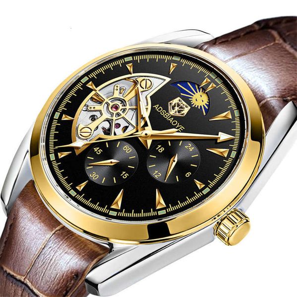 watch adashi automatic hollow out mechanical fashion flywheel leather waterproof business men's watch men, Slivery;brown
watch adashi automatic hollow out mechanical fashion flywheel leather waterproof business men's watch men, Slivery;brown