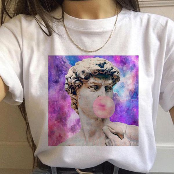 david michelangelo summer women short sleeve printed statue bubble gum chewing gum print fun harajuku plus size new t-shirt, White
david michelangelo summer women short sleeve printed statue bubble gum chewing gum print fun harajuku plus size new t-shirt, White