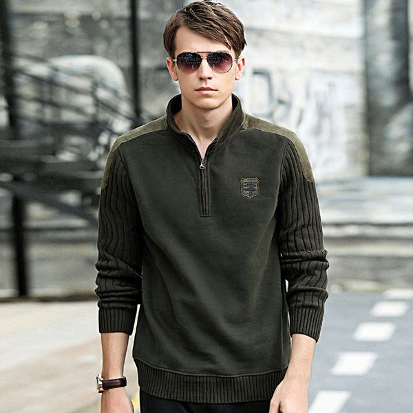 men's autumn and winter plush standing collar long sleeve t-shirt pullover sweater knitted bottoming shirt, Black
men's autumn and winter plush standing collar long sleeve t-shirt pullover sweater knitted bottoming shirt, Black