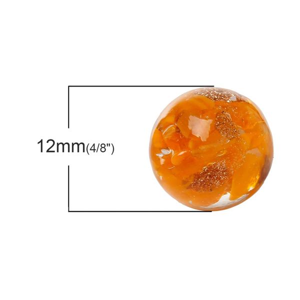 lampwork glass beads round yellow glitter about 12mm( 4/8) dia hole approx 1.5mm-2.5mm 2 pcs
lampwork glass beads round yellow glitter about 12mm( 4/8) dia hole approx 1.5mm-2.5mm 2 pcs