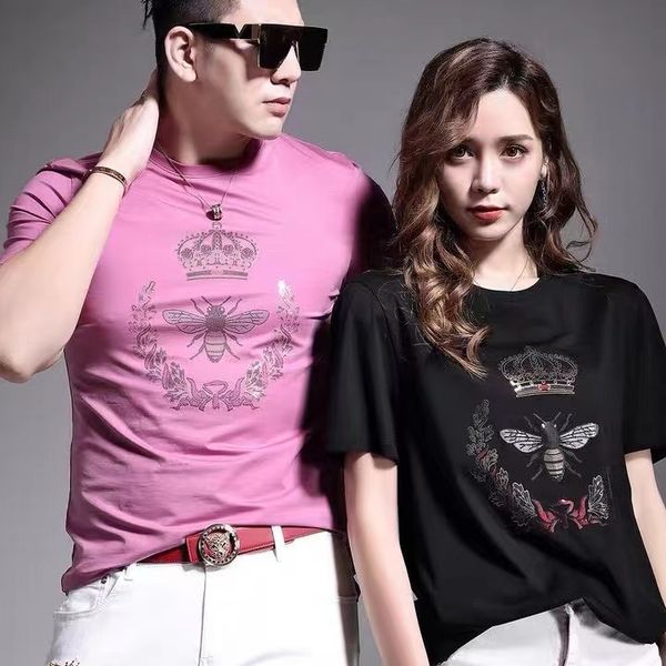 men's t-shirts bee gold plated pattern multicolor 2022 summer new trend high-quality cotton handsome blue yellow pink black male m-4xl, White;black
men's t-shirts bee gold plated pattern multicolor 2022 summer new trend high-quality cotton handsome blue yellow pink black male m-4xl, White;black