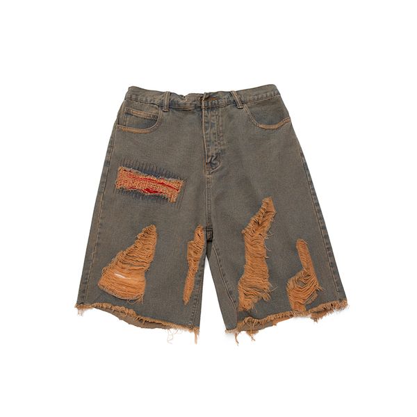 origianl hole ripped distressed retro casual jeans shorts elastic waist loose oversized streetwear denim five point pants, Blue
origianl hole ripped distressed retro casual jeans shorts elastic waist loose oversized streetwear denim five point pants, Blue