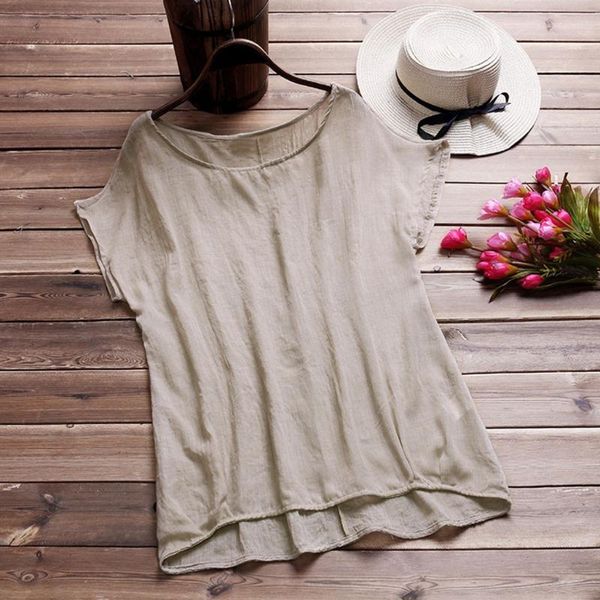 feitong women blouses 2020 summer casual short sleeve solid linen blouse female shirts blouse plus size s-5xl blusas, White
feitong women blouses 2020 summer casual short sleeve solid linen blouse female shirts blouse plus size s-5xl blusas, White