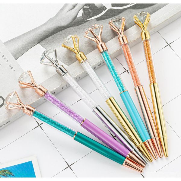 new big diamond ballpoint pens bling little crystal metal pens school office writing supplies business pen stationery student gift fous0, Blue;orange
new big diamond ballpoint pens bling little crystal metal pens school office writing supplies business pen stationery student gift fous0, Blue;orange