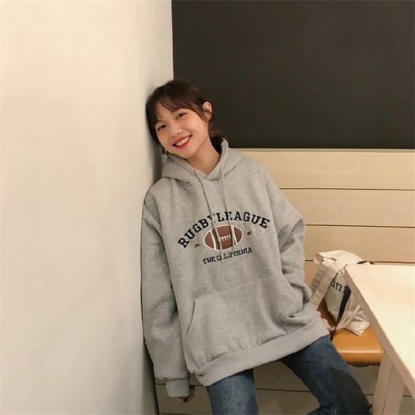 hooded sweatshirt womens korean fashion pullover casual hoodies long sleeve streetwear loose polerones mujer fall 2020 women q1217, Black;white
hooded sweatshirt womens korean fashion pullover casual hoodies long sleeve streetwear loose polerones mujer fall 2020 women q1217, Black;white