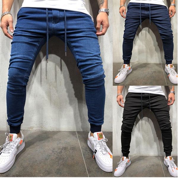 ny jeans men's stretchy wrinkle biker pencil denim mens elastic waist harem men jogger clothes patchwork, Blue
ny jeans men's stretchy wrinkle biker pencil denim mens elastic waist harem men jogger clothes patchwork, Blue