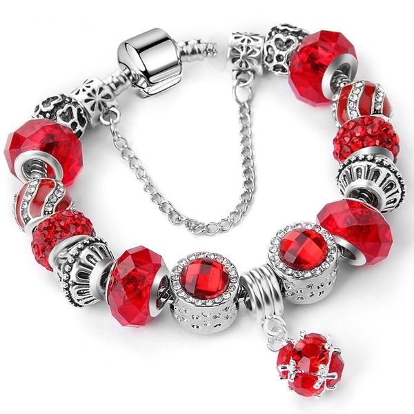 925 sterling silver red crystal charm bead fit european pandora bracelets for women cat's eye stone crystals ball dangle charm beads sn, Black
925 sterling silver red crystal charm bead fit european pandora bracelets for women cat's eye stone crystals ball dangle charm beads sn, Black