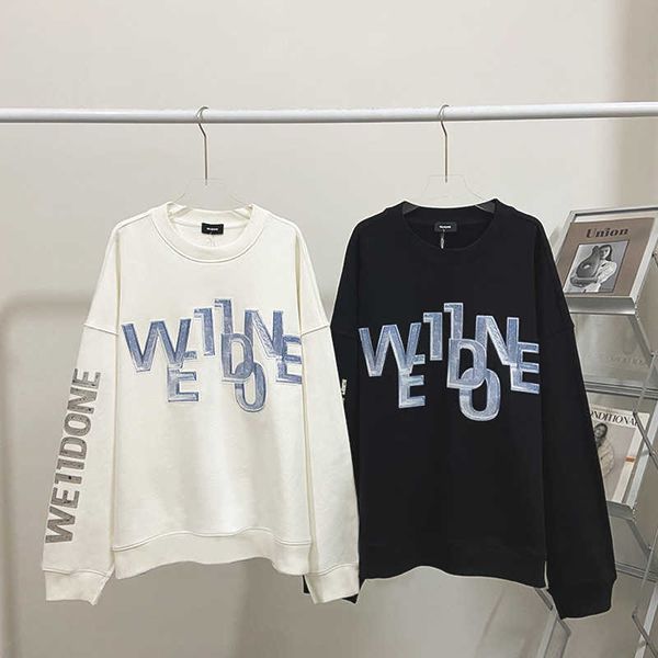 men's hoodies we11done silver irregular letter welldone round neck sweater for men and women loose high street fashion ins, Black
men's hoodies we11done silver irregular letter welldone round neck sweater for men and women loose high street fashion ins, Black