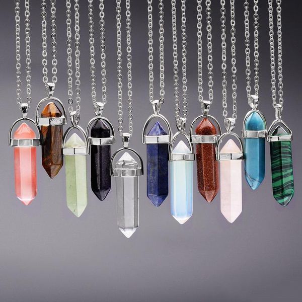 designer gold chain silver stainless steel jewelry natural stone pendant personalized collar necklace rose quartz repair crystal pendant, Black
designer gold chain silver stainless steel jewelry natural stone pendant personalized collar necklace rose quartz repair crystal pendant, Black