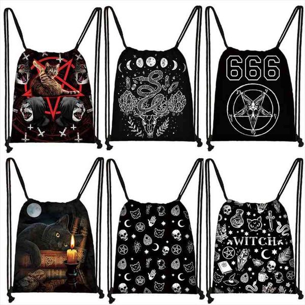 witch 666 hail satan backpack black cat witchcraf baphomet women storage bags for travel boy girl bookbag shoes holder
witch 666 hail satan backpack black cat witchcraf baphomet women storage bags for travel boy girl bookbag shoes holder