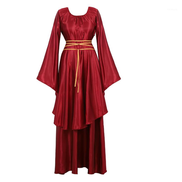 solid irish vintage over long dress medieval renaissance dress halloween cosplay costume with string belt trumpet long sleeve1, Silver
solid irish vintage over long dress medieval renaissance dress halloween cosplay costume with string belt trumpet long sleeve1, Silver
